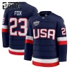 Maillot de Hockey États-Unis 4 Nations Face Off 2025 Fanatics Premium Adam Fox Navy - Enfant Maillot de Hockey États-Unis 4 Nations Face Off 2025 Fanatics Premium Adam Fox Navy - Enfant